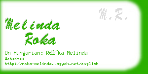 melinda roka business card